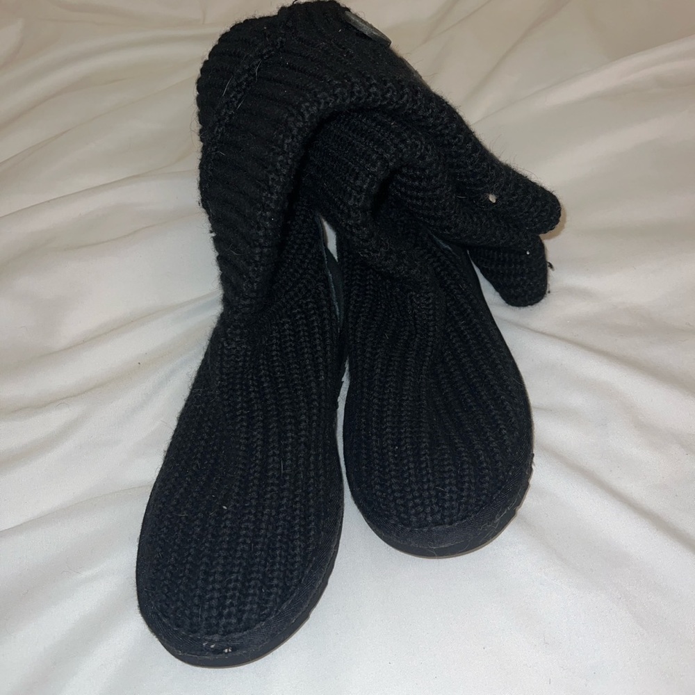 UGG black sweater boots